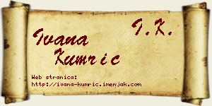 Ivana Kumrić vizit kartica